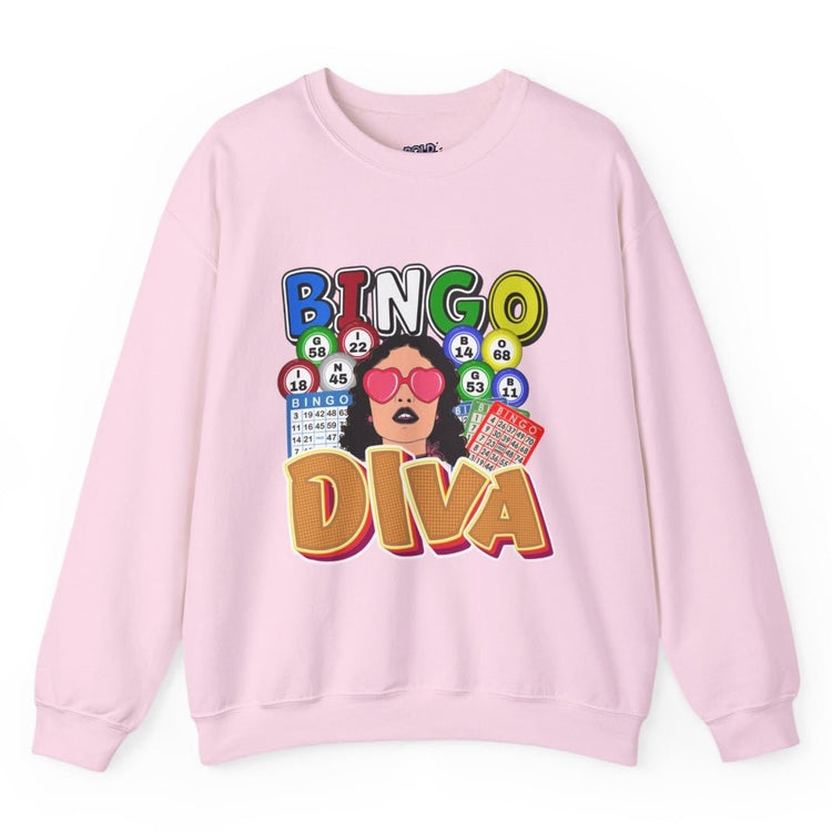 Bingo Diva Crewneck Sweatshirt - Bold Printed Tees
