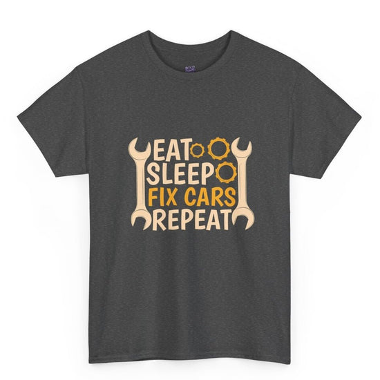 Eat Sleep Fix Cars Repeat Mechanic T-Shirt - Bold Printed Tees