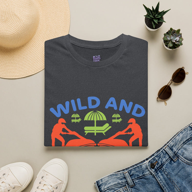 "Wild and Free Just Like the Sea" Beach Adventure Tee - Bold Printed Tees