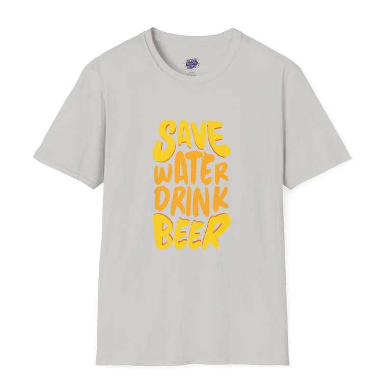 Save Water Drink Beer T-Shirt Funny Beer Lover Gift, Unisex Party Tee - Bold Printed Tees