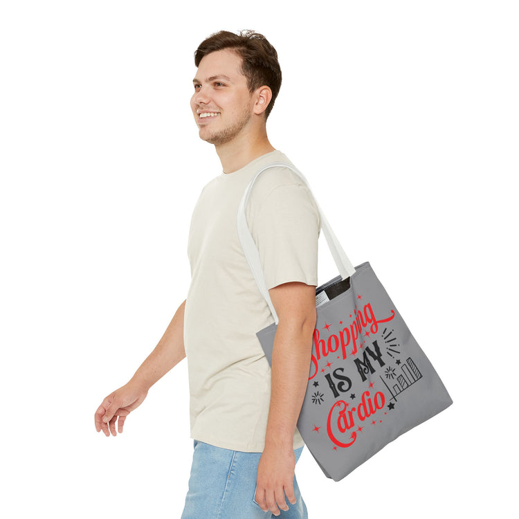 Shopping Is My Cardio Tote Bag - Bold Printed Tees