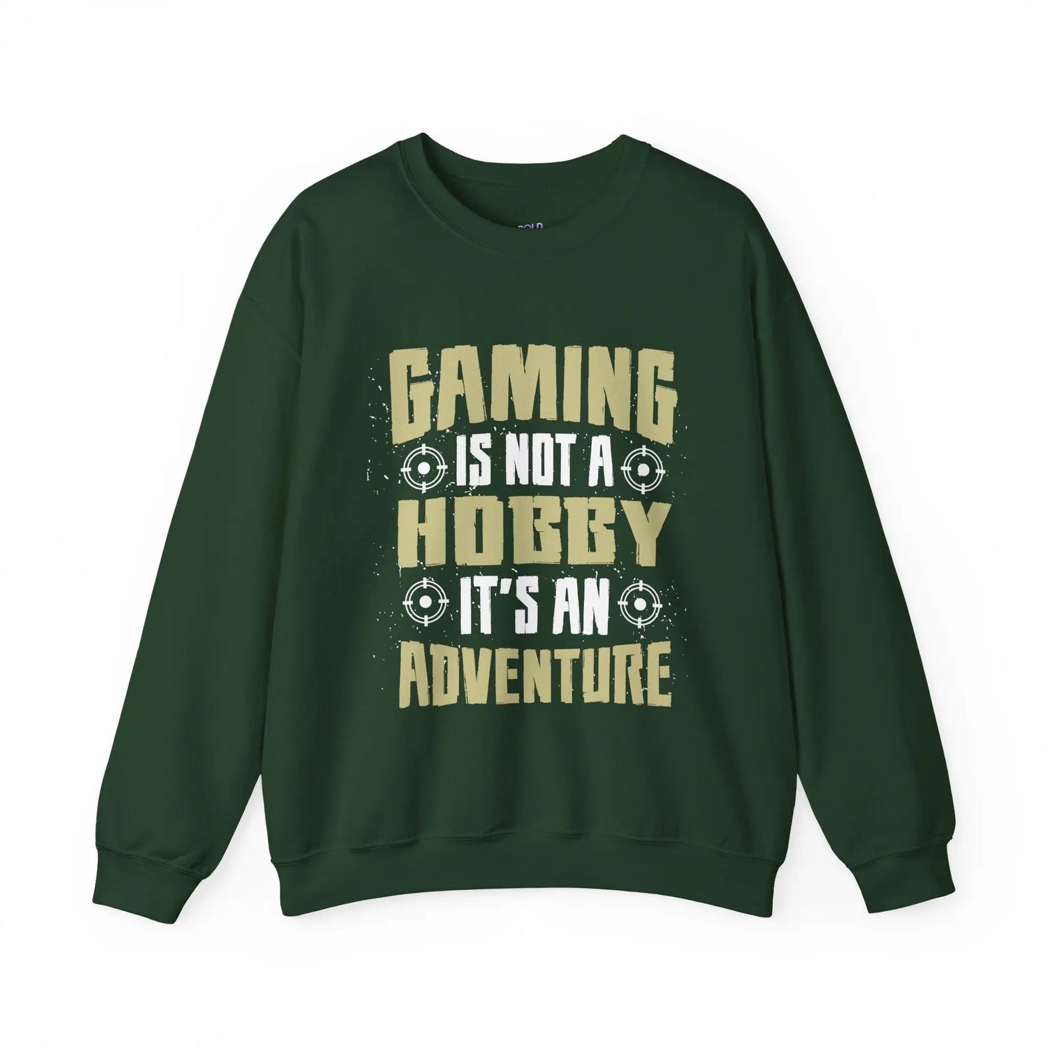 Gaming Adventure Sweatshirt “Gaming Is Not a Hobby It’s an Adventure” Crewneck, Funny Gamer Gift, Cozy Video Game Apparel - Bold Printed Tees