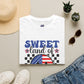 Sweet Land of Liberty T-Shirt Patriotic American Flag Graphic Tee - Bold Printed Tees