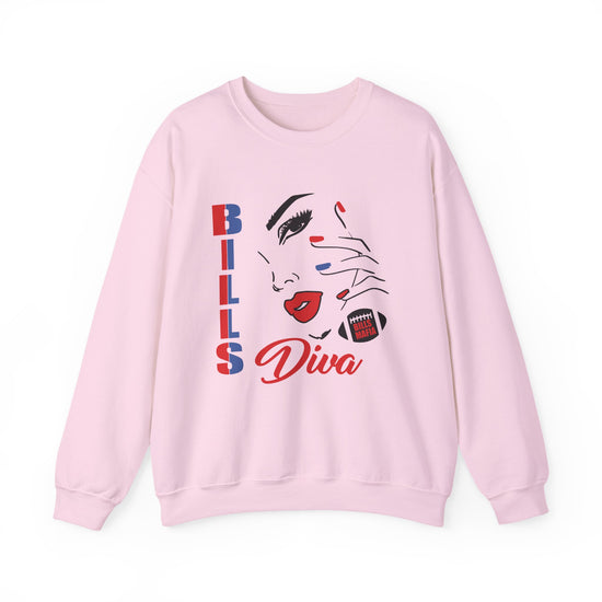 “Buffalo Bills Diva “Football Unisex Heavy Blend™ Crewneck Graphic Sweatshirt