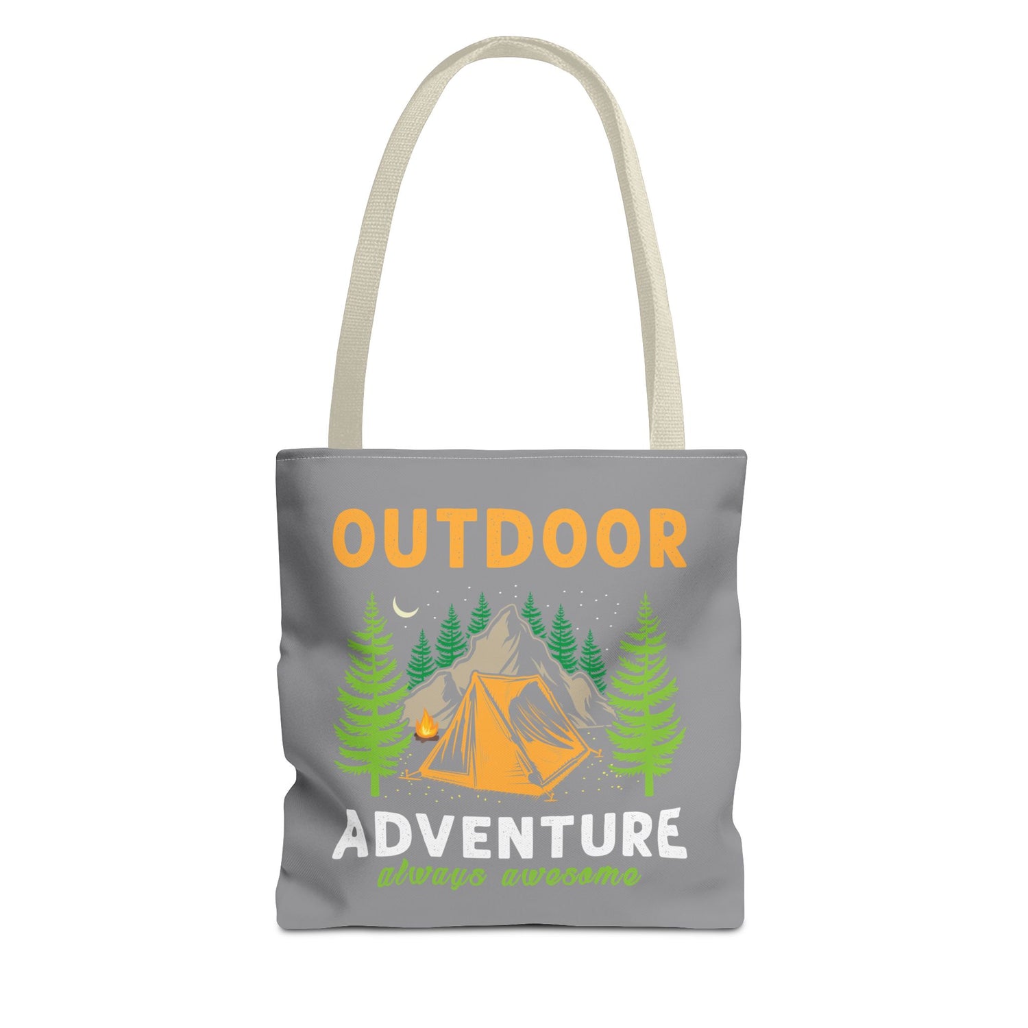 Outdoor Adventure Tote Bag Camping Design - Bold Printed Tees