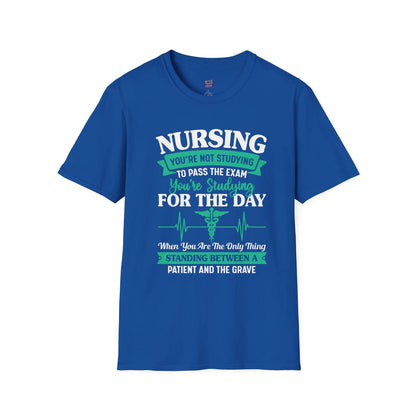 Nursing Student Motivation T-Shirt , Studying Inspiration Shirt, Gift for Nursing School - Bold Printed Tees