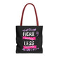More Smiling Less Worrying Tote Bag - Bold Printed Tees