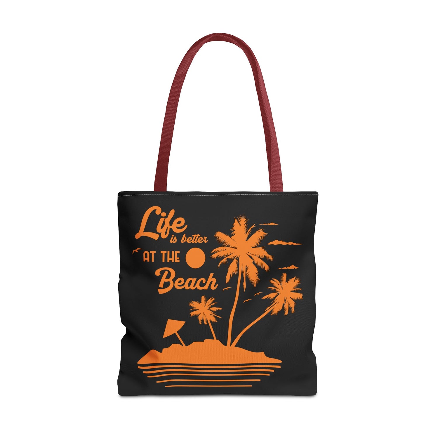 "Life is Better at the Beach" Island Palm Print - Bold Printed Tees
