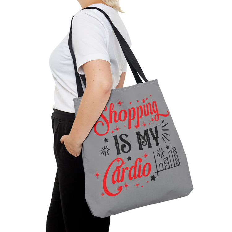 Shopping Is My Cardio Tote Bag - Bold Printed Tees