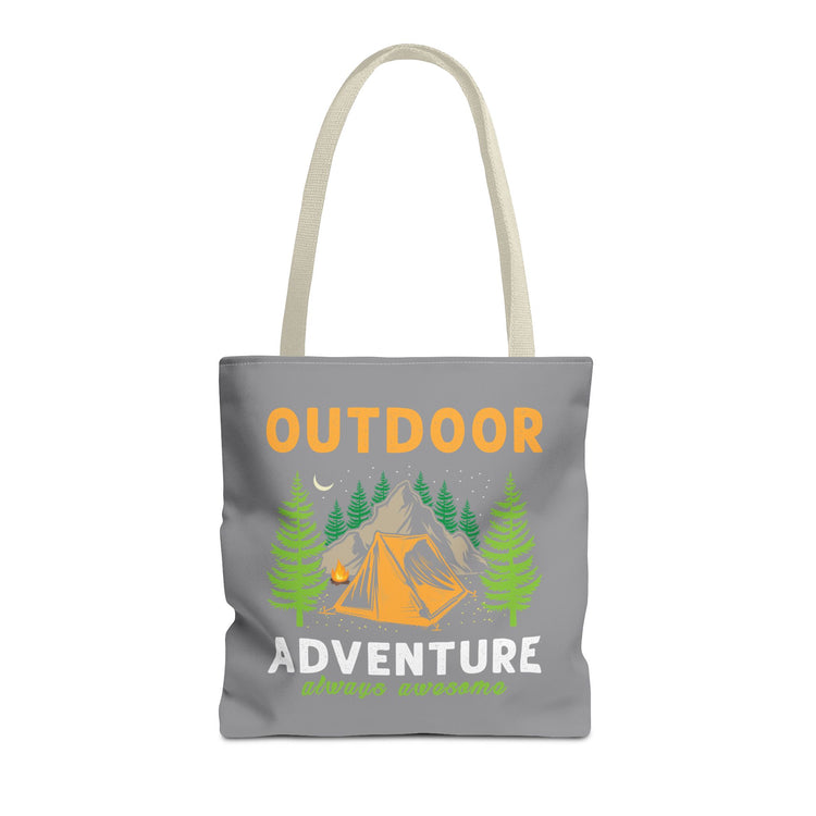 Outdoor Adventure Tote Bag Camping Design - Bold Printed Tees