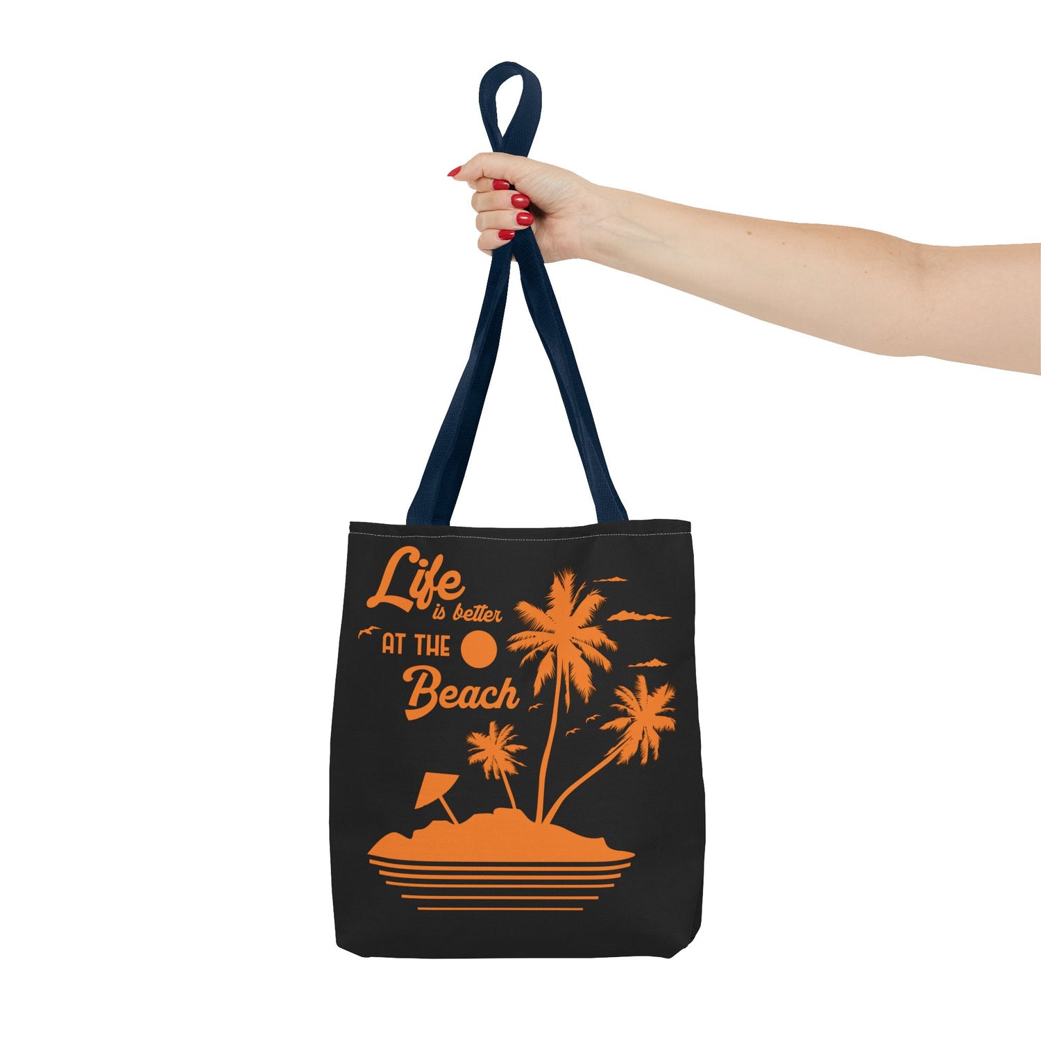 "Life is Better at the Beach" Island Palm Print - Bold Printed Tees