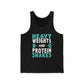 Heavy Weights And Protein Shakes Gym Fitness Unisex Jersey Tank