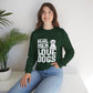 Real Men Love Dogs Crewneck Sweatshirt | Funny Cozy Dog Lover Apparel
