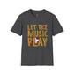 Let the Music Play T-Shirt Unisex Music Lover Tee, Concert Outfit, Casual Graphic Shirt - Bold Printed Tees