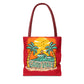 Good Vibes Beach Palm Tree Tote Bag - Bold Printed Tees
