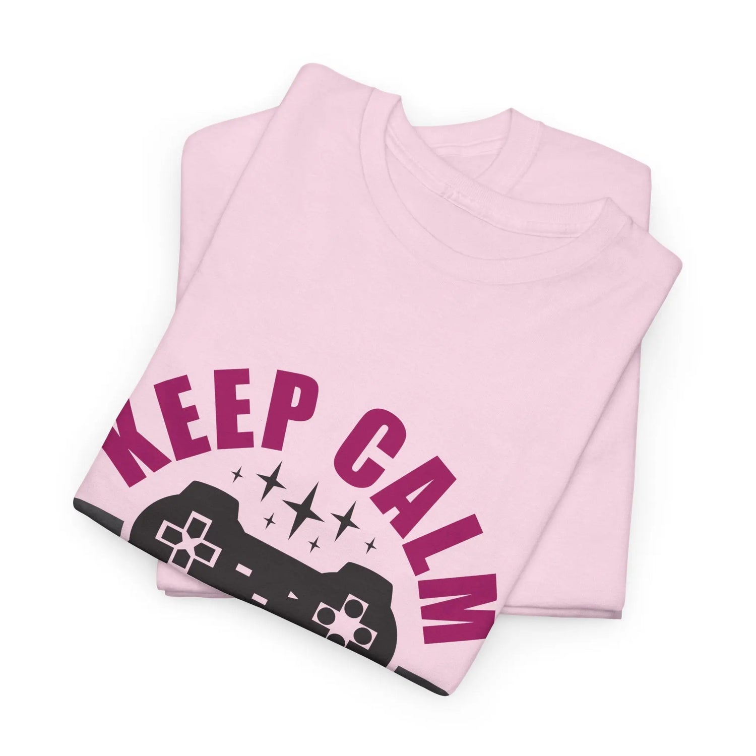 Keep Calm and Game On T-Shirt Funny Gamer Tee, Casual Gaming Graphic Shirt - Bold Printed Tees