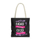 More Smiling Less Worrying Tote Bag - Bold Printed Tees