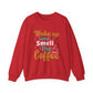 Wake Up and Smell the Coffee Crewneck Sweatshirt | Cozy Coffee Lovers Apparel - Bold Printed Tees