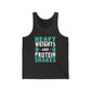 Heavy Weights And Protein Shakes Gym Fitness Unisex Jersey Tank