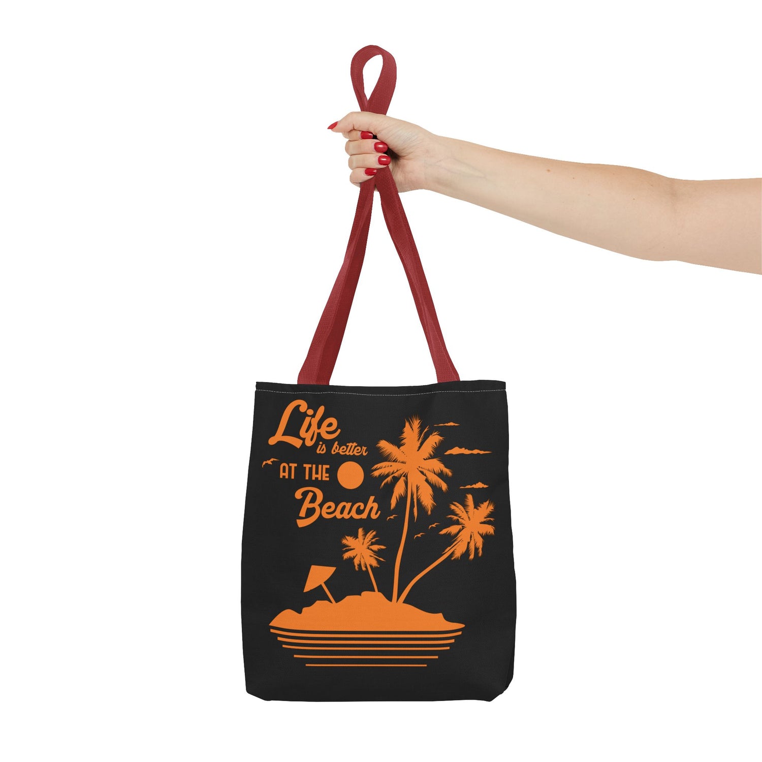 "Life is Better at the Beach" Island Palm Print - Bold Printed Tees
