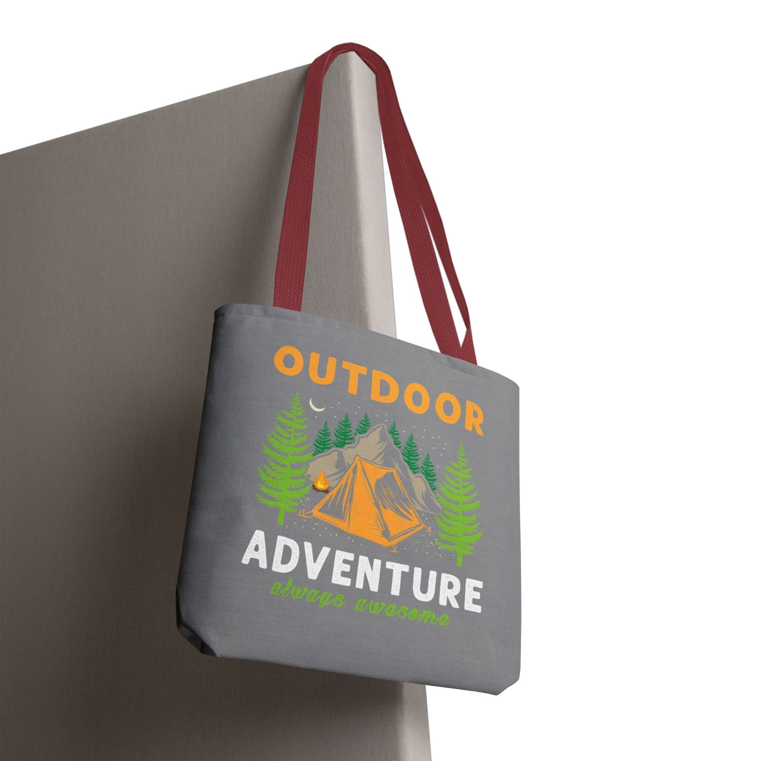 Outdoor Adventure Tote Bag Camping Design - Bold Printed Tees