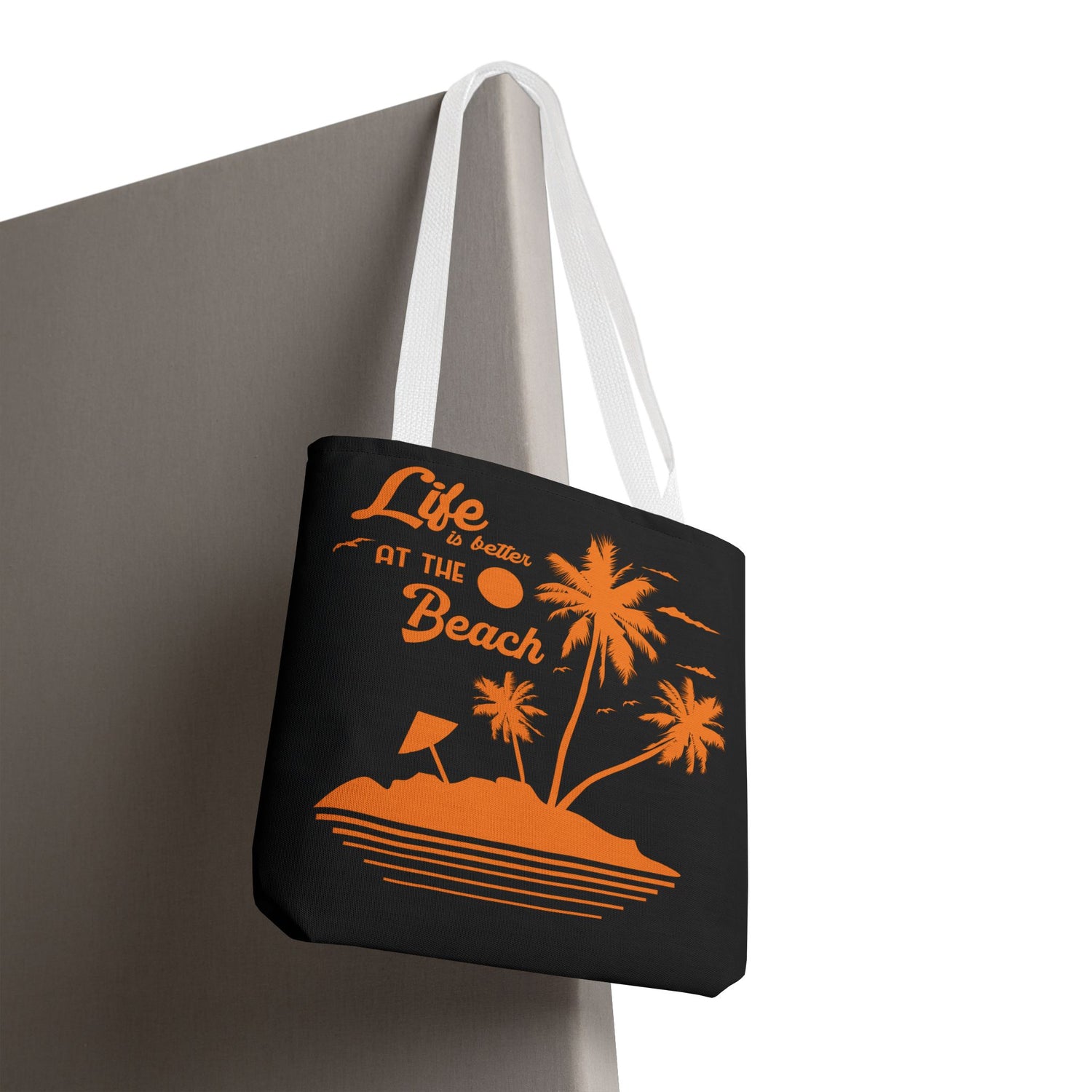 "Life is Better at the Beach" Island Palm Print - Bold Printed Tees