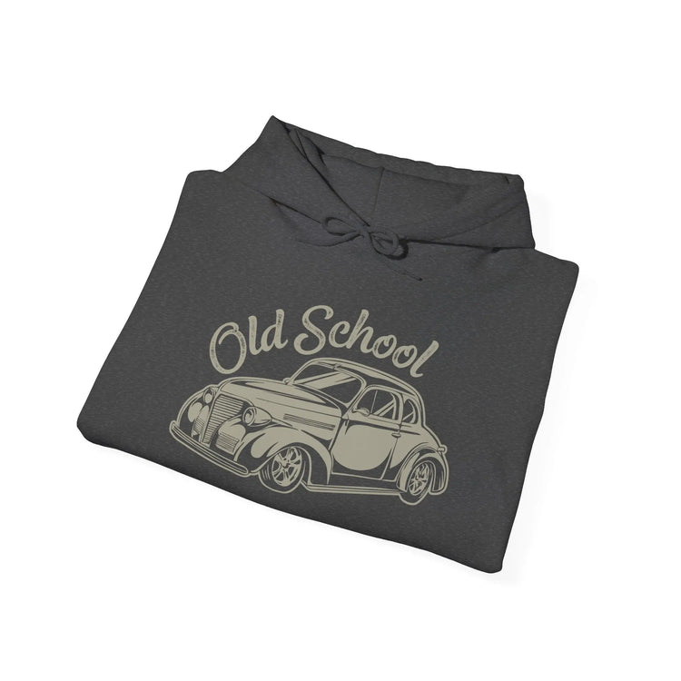 Old School Classic Car Hoodie | Vintage Retro Car Lover Pullover Sweatshirt - Bold Printed Tees
