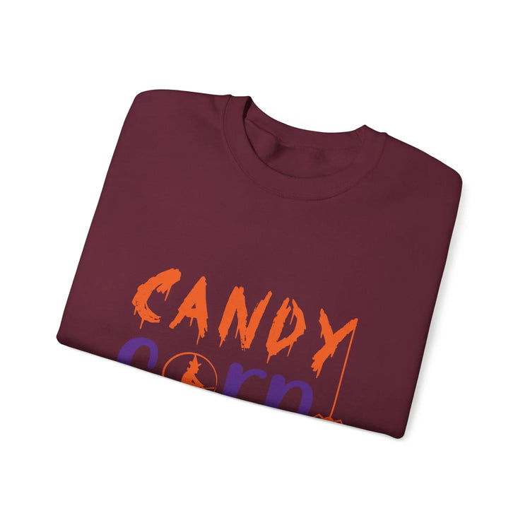 Candy Corn Queen Halloween Sweatshirt Fall Cozy Crewneck - Bold Printed Tees