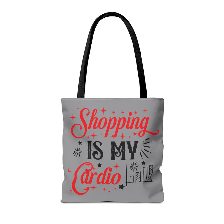 Shopping Is My Cardio Tote Bag - Bold Printed Tees