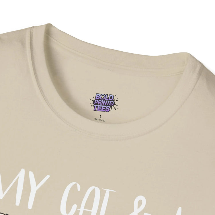 My Cat & I Talk Shit About You T-Shirt Funny Cat Lover Gift, Pet Parent Humor Tee - Bold Printed Tees