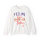 Feeling Kinda IDGAF - ish Today Funny Crewneck Sweatshirt - Bold Printed Tees