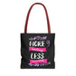 More Smiling Less Worrying Tote Bag - Bold Printed Tees
