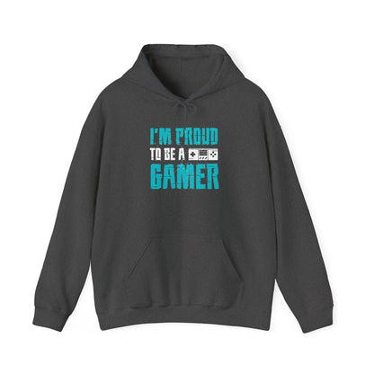 I’m Proud to Be a Gamer Hoodie Unisex Gaming Sweatshirt, Video Game Lover Hoodie - Bold Printed Tees