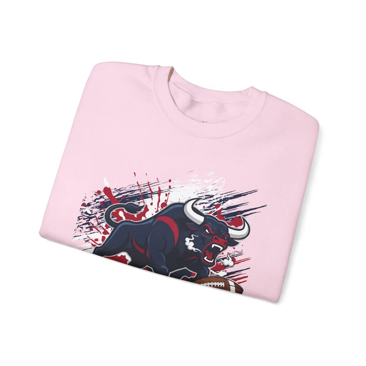 Texans Bull Houston Football Sweatshirt - Bold Printed Tees