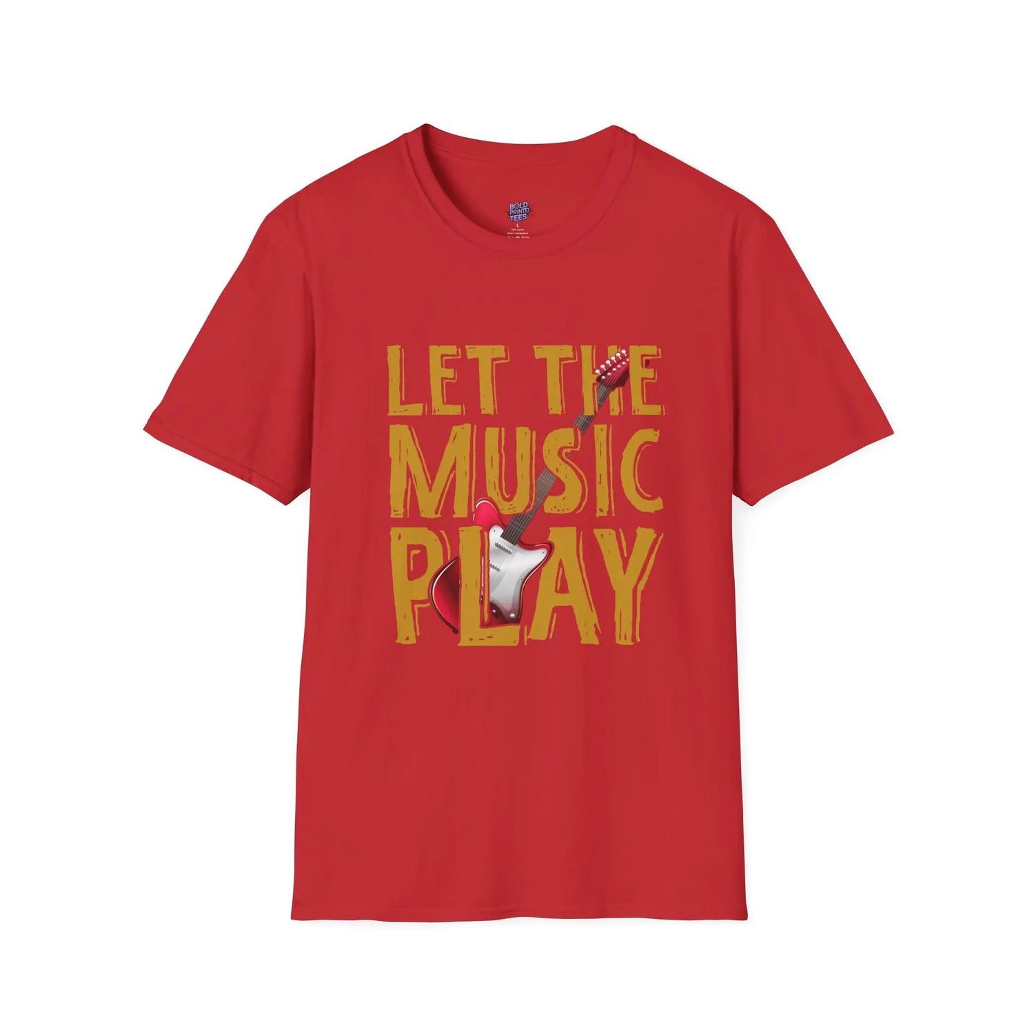 Let the Music Play T-Shirt Unisex Music Lover Tee, Concert Outfit, Casual Graphic Shirt - Bold Printed Tees