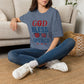 God Bless America T-Shirt — Patriotic Christian Tee with Cross & Flag Graphics - Bold Printed Tees