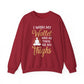 Funny Thick Thighs Wallet Sweatshirt, Cozy Casual Wear, Humor, Unisex Crewneck