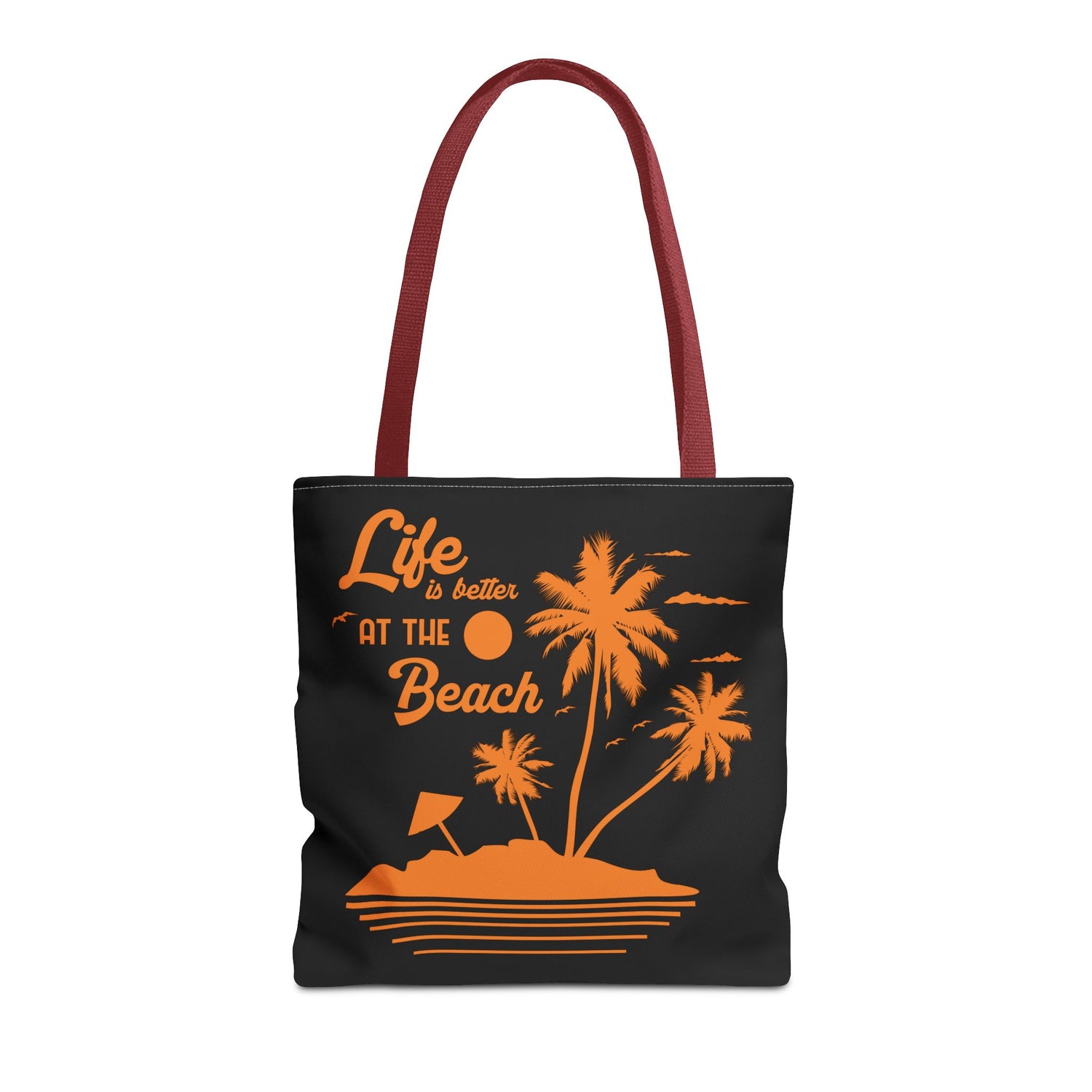 "Life is Better at the Beach" Island Palm Print - Bold Printed Tees