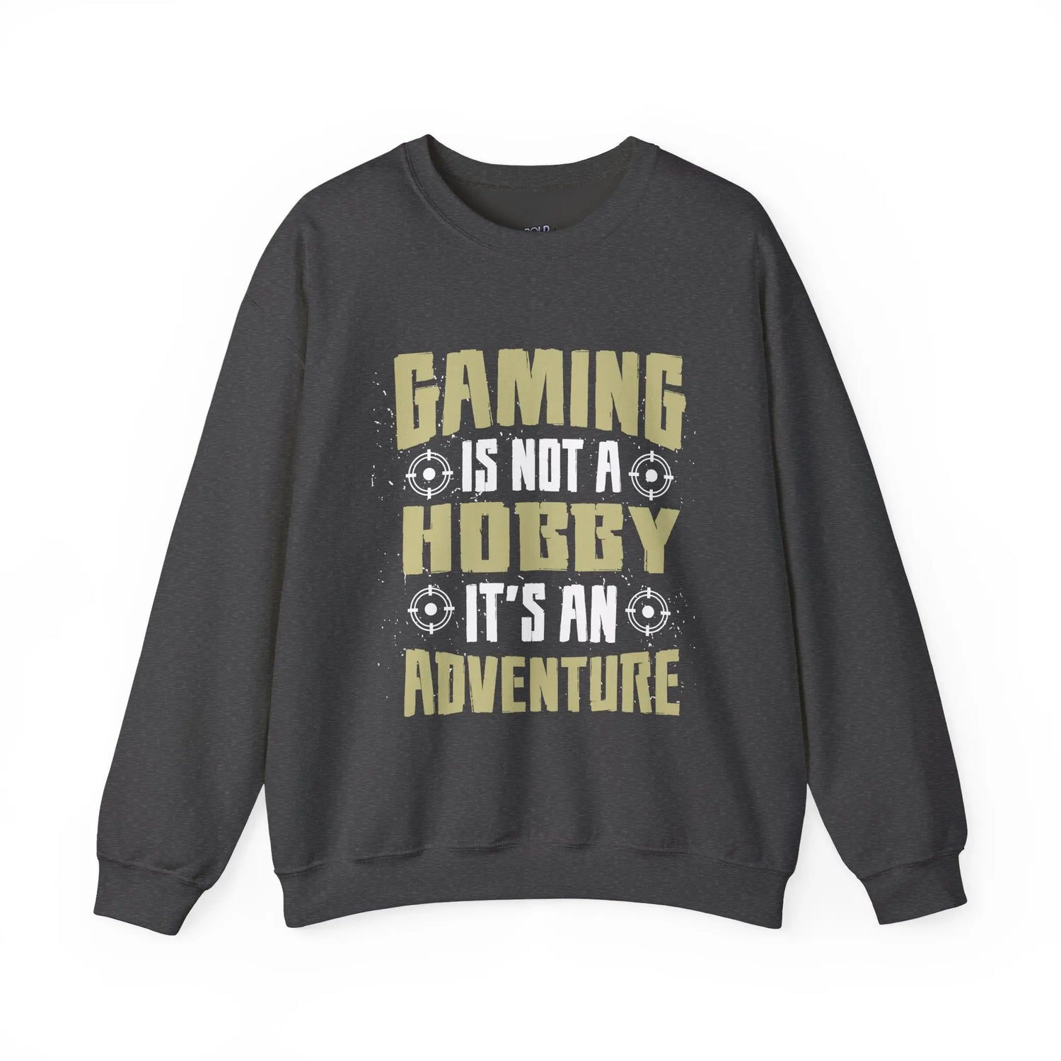 Gaming Adventure Sweatshirt “Gaming Is Not a Hobby It’s an Adventure” Crewneck, Funny Gamer Gift, Cozy Video Game Apparel - Bold Printed Tees