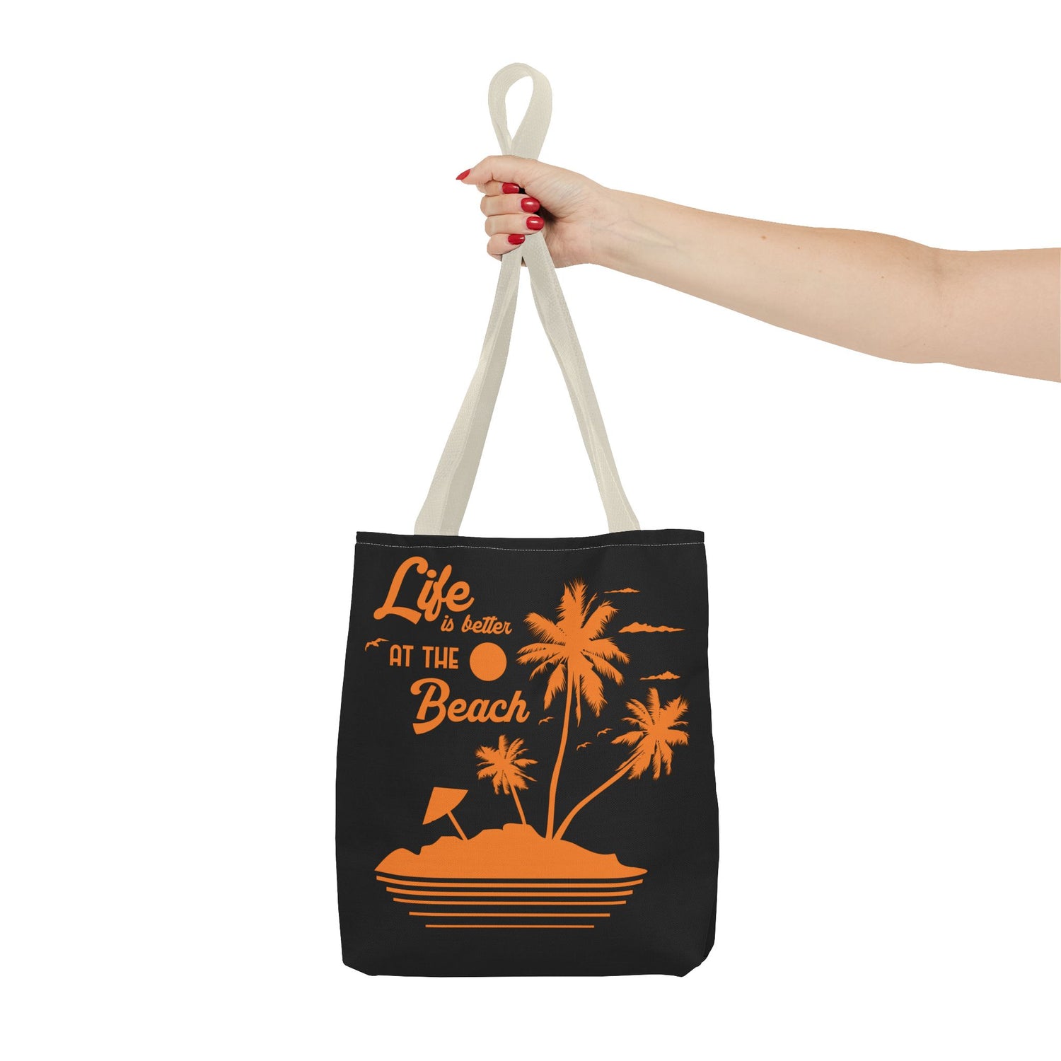 "Life is Better at the Beach" Island Palm Print - Bold Printed Tees