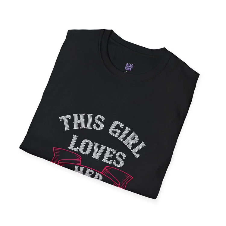 This Girl Loves Her Boyfriend T-Shirt Cute Couples Gift, Valentine’s Day & Anniversary Tee - Bold Printed Tees