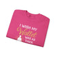 Funny Thick Thighs Wallet Sweatshirt, Cozy Casual Wear, Humor, Unisex Crewneck