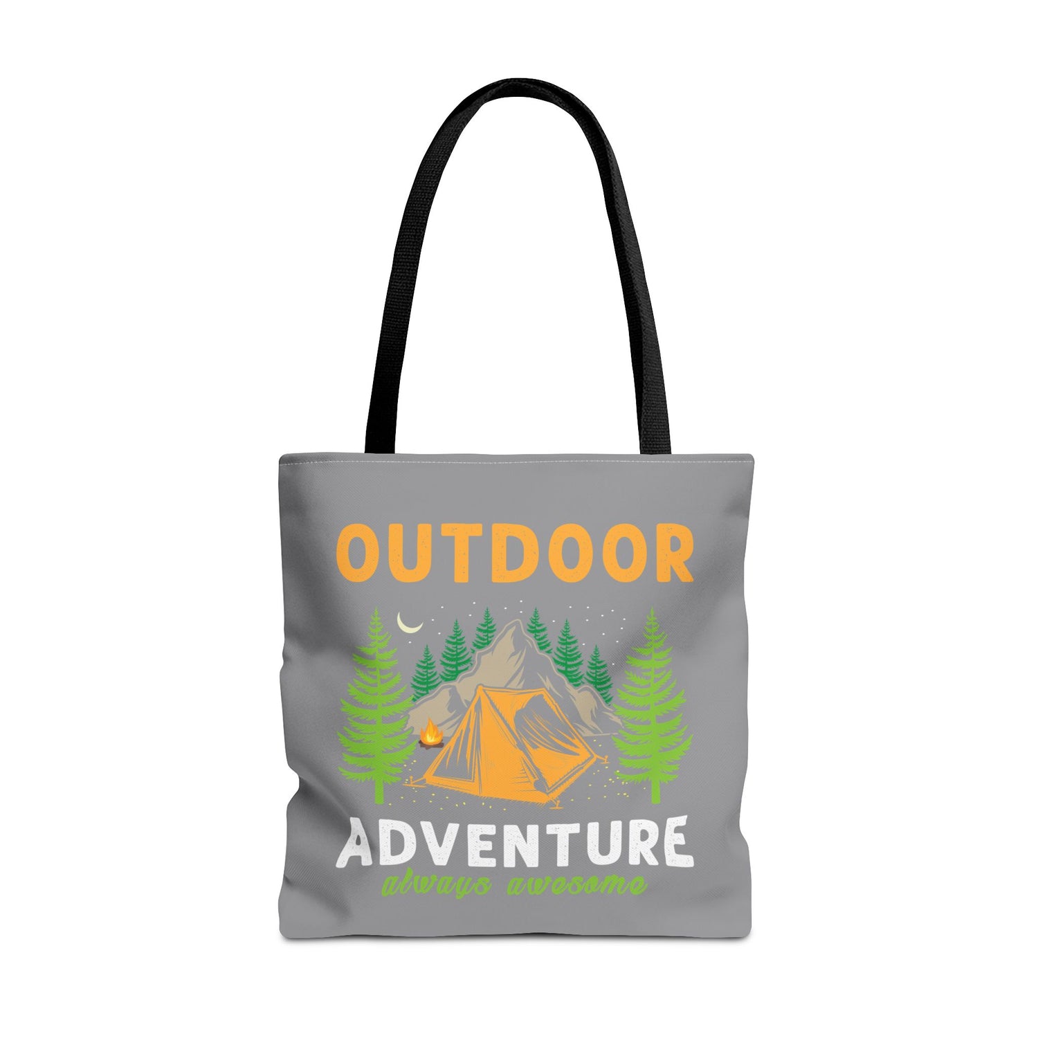 Outdoor Adventure Tote Bag Camping Design - Bold Printed Tees