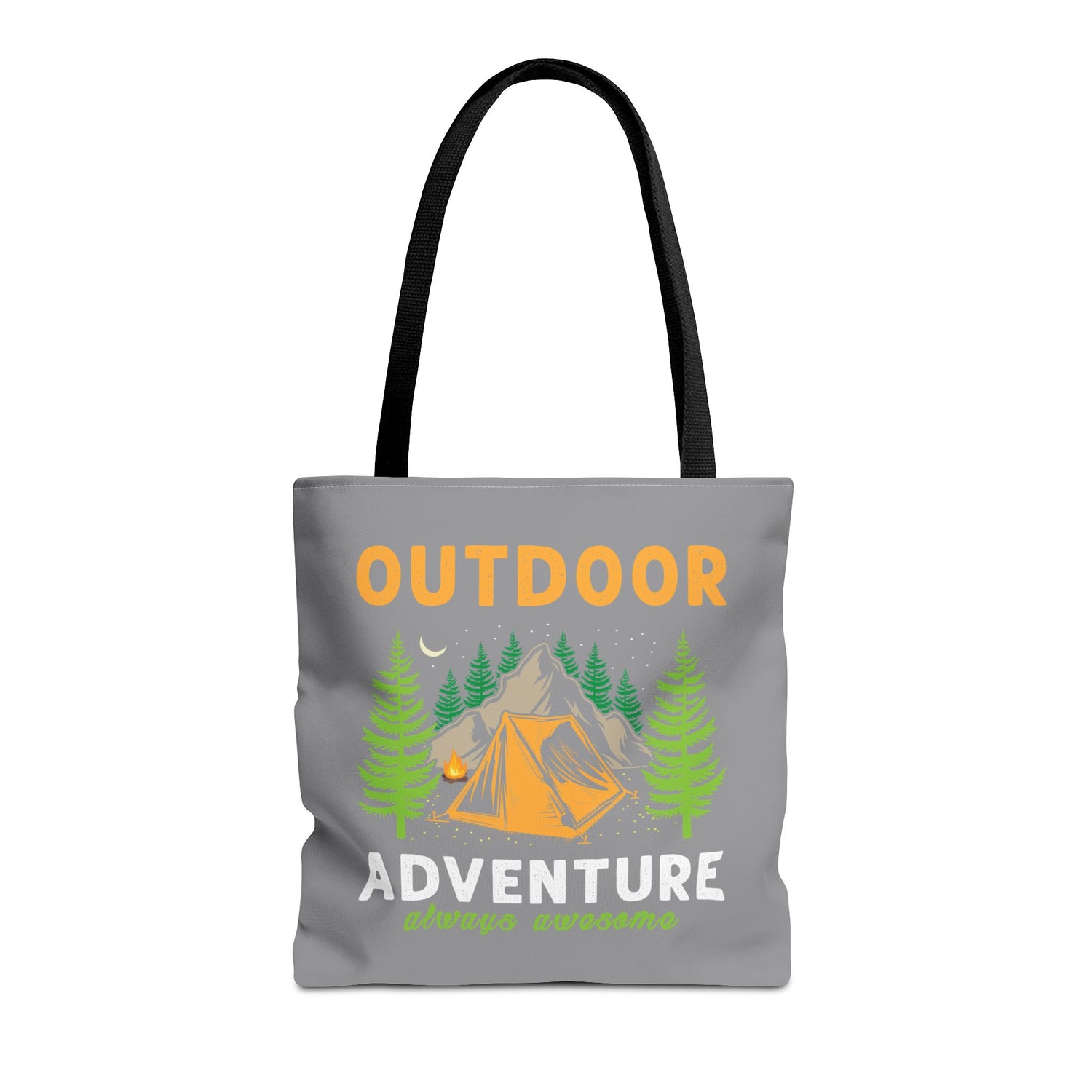 Outdoor Adventure Tote Bag Camping Design - Bold Printed Tees