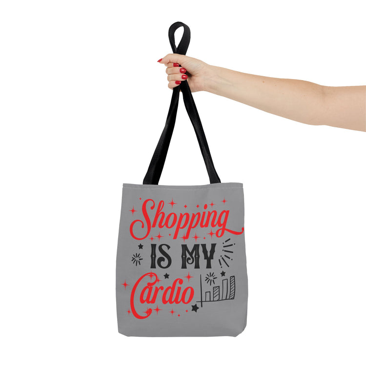 Shopping Is My Cardio Tote Bag - Bold Printed Tees