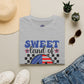 Sweet Land of Liberty T-Shirt Patriotic American Flag Graphic Tee - Bold Printed Tees