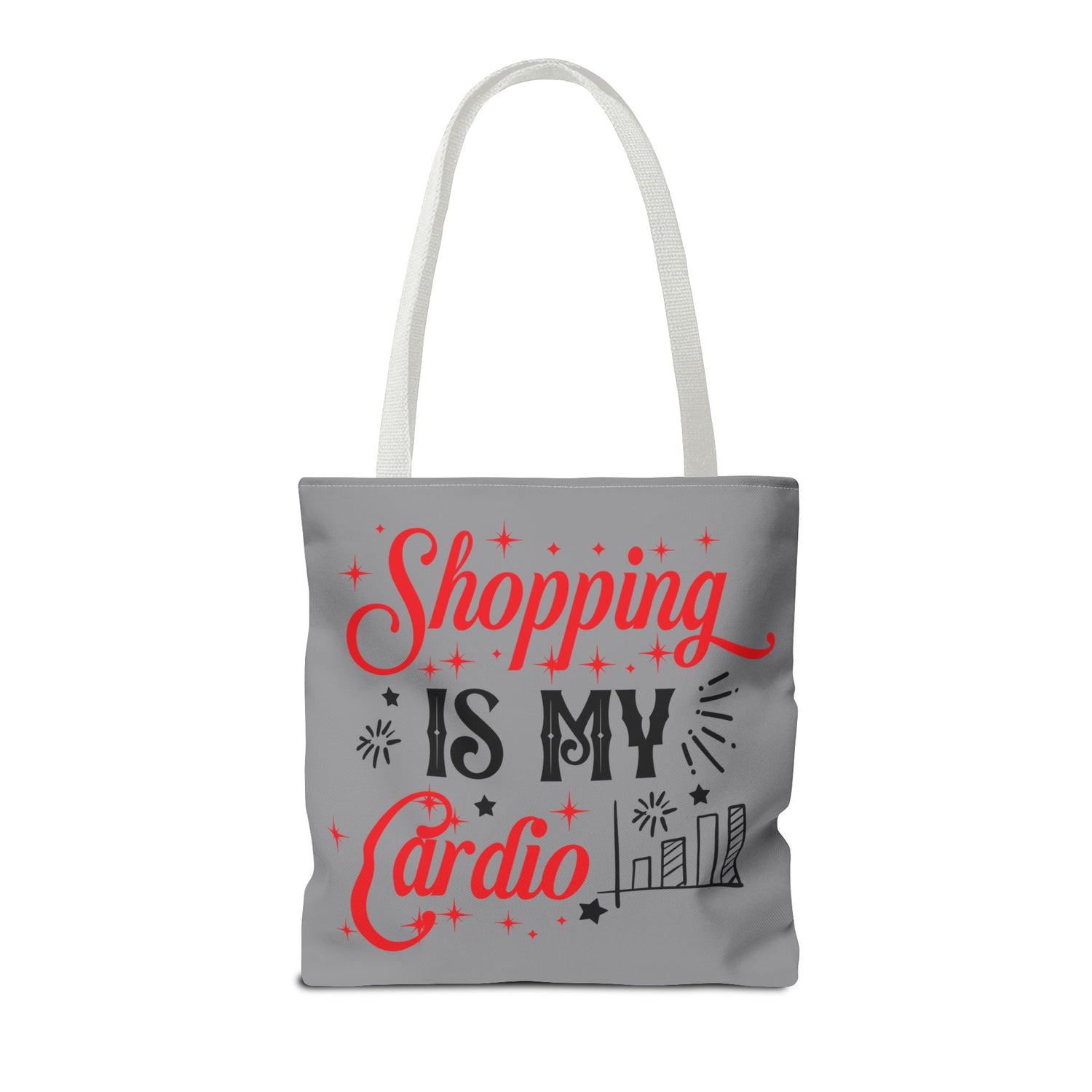 Shopping Is My Cardio Tote Bag - Bold Printed Tees