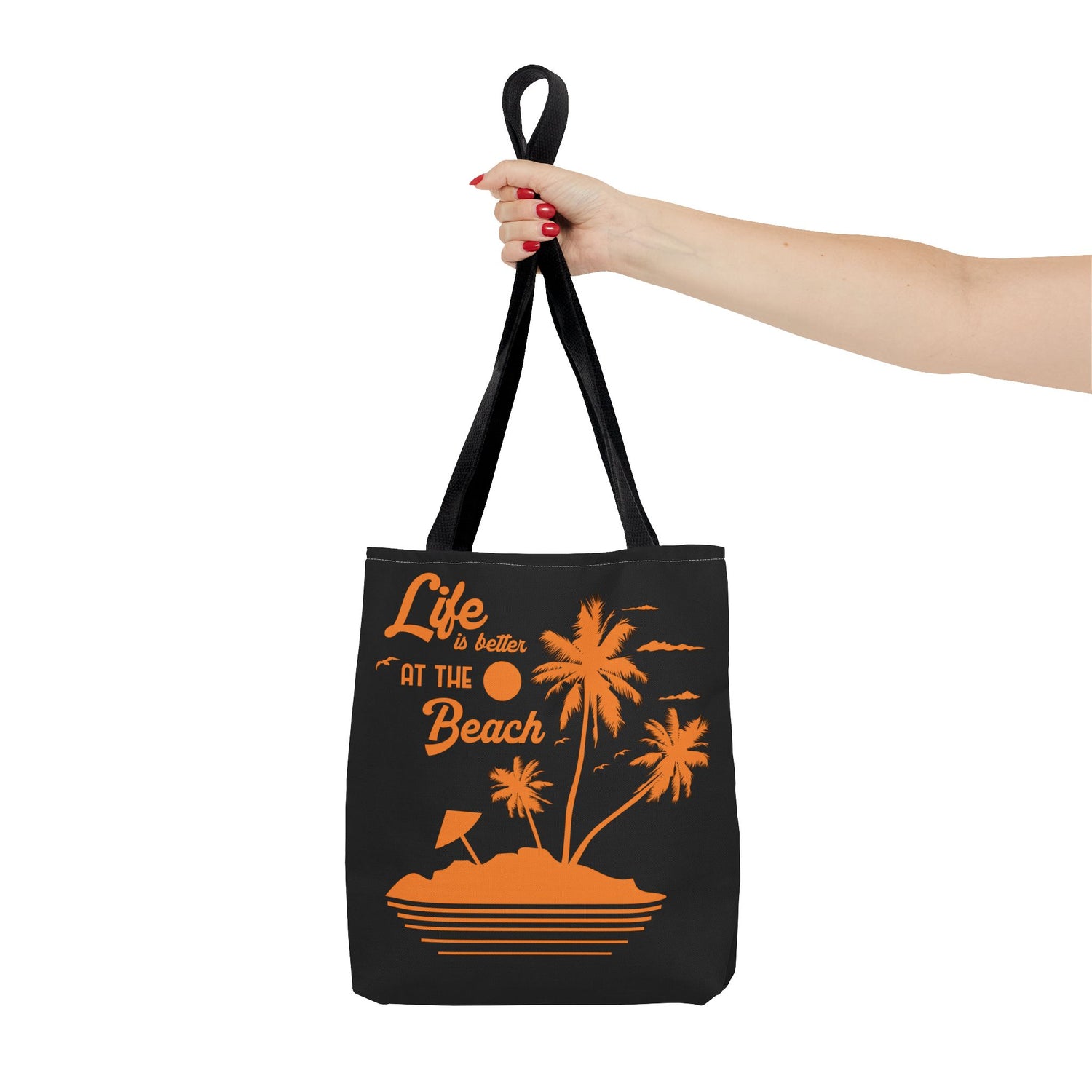 "Life is Better at the Beach" Island Palm Print - Bold Printed Tees