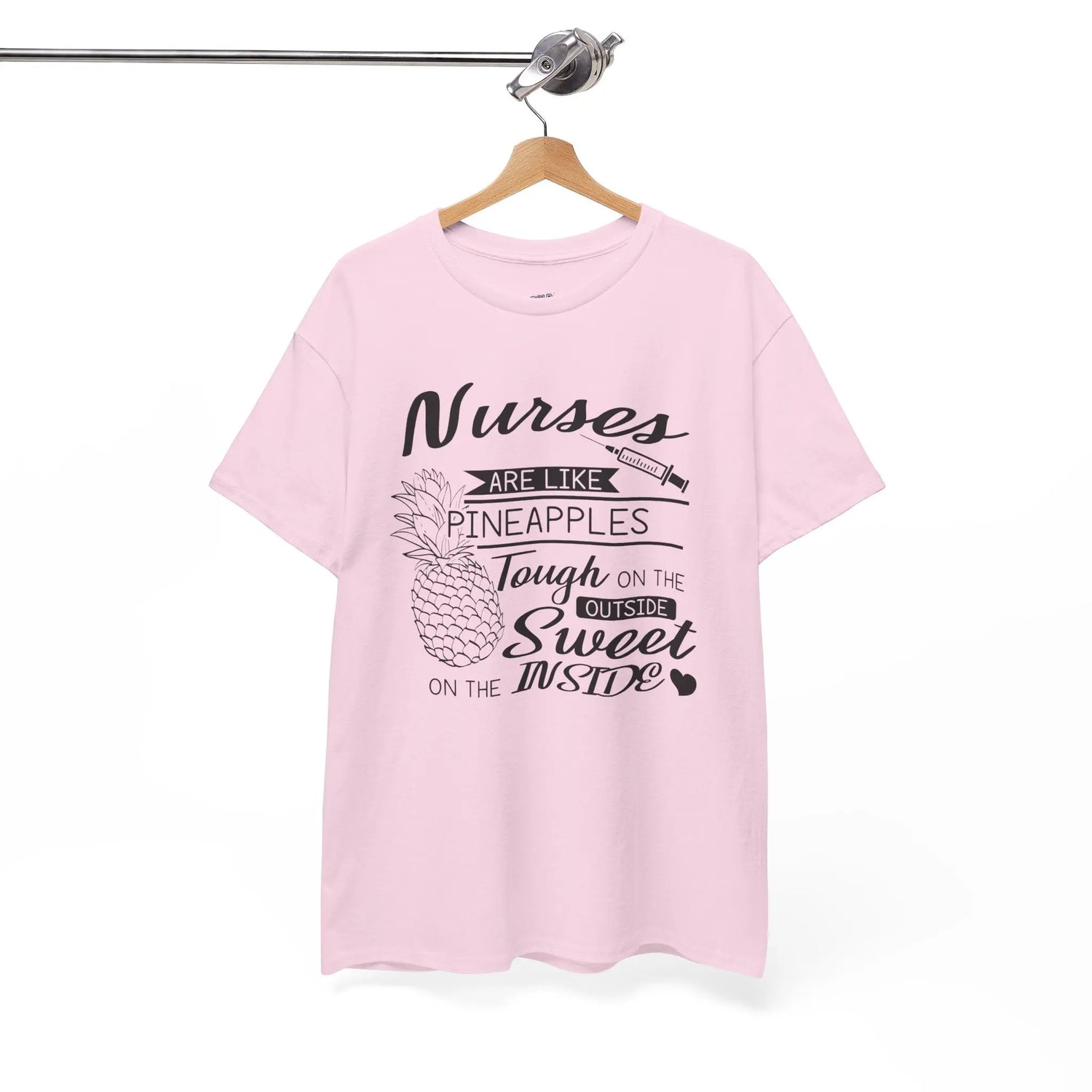 Nurses Are Like Pineapples T-Shirt Tough on the Outside, Sweet on the Inside Nurse Appreciation Tee - Bold Printed Tees