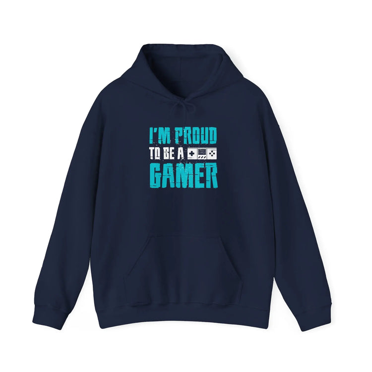 I’m Proud to Be a Gamer Hoodie Unisex Gaming Sweatshirt, Video Game Lover Hoodie - Bold Printed Tees